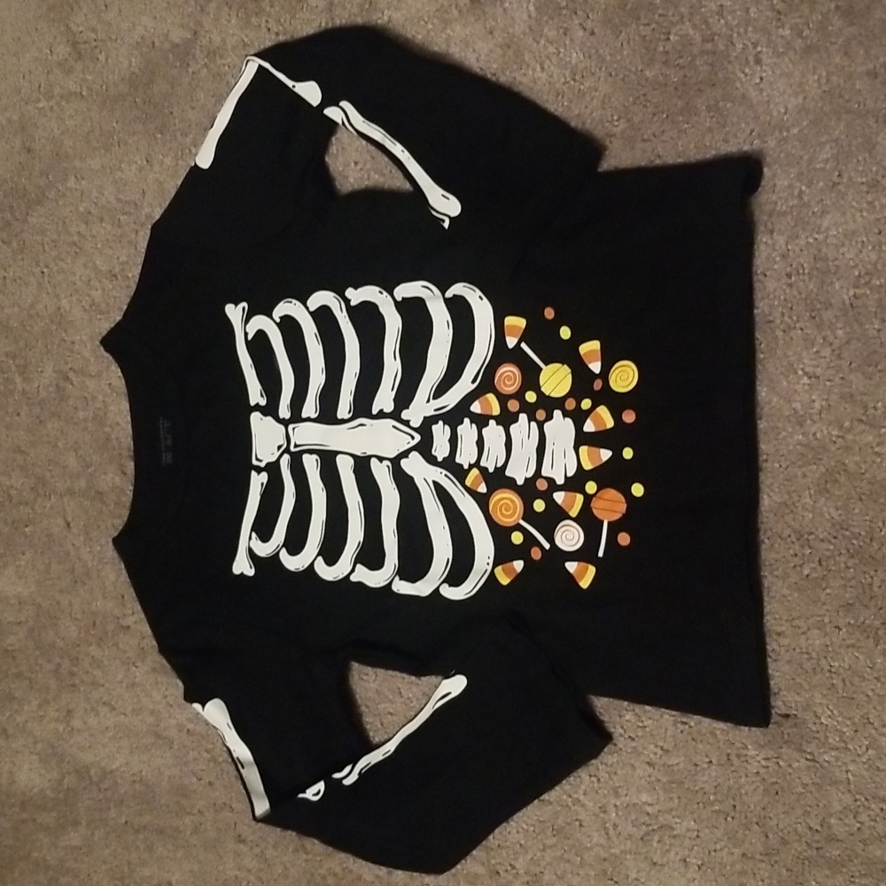The Children's Place 4T Boys Halloween Long Sleeved Tee NBW - Glows in the Dark!
